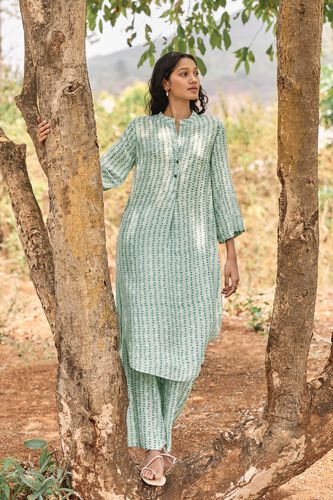 Grove Hand-block Printed Coord  - Sage, Sage, image 2